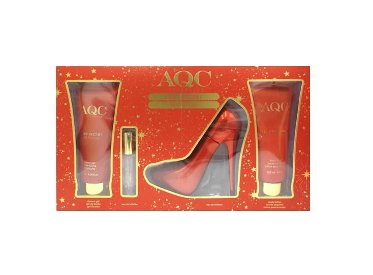 Casetă Cadou ( Sg 120 Ml + Bl 120 Ml + Edt 100 Ml + Edt 15Ml ) Lady Secret Red Aqc